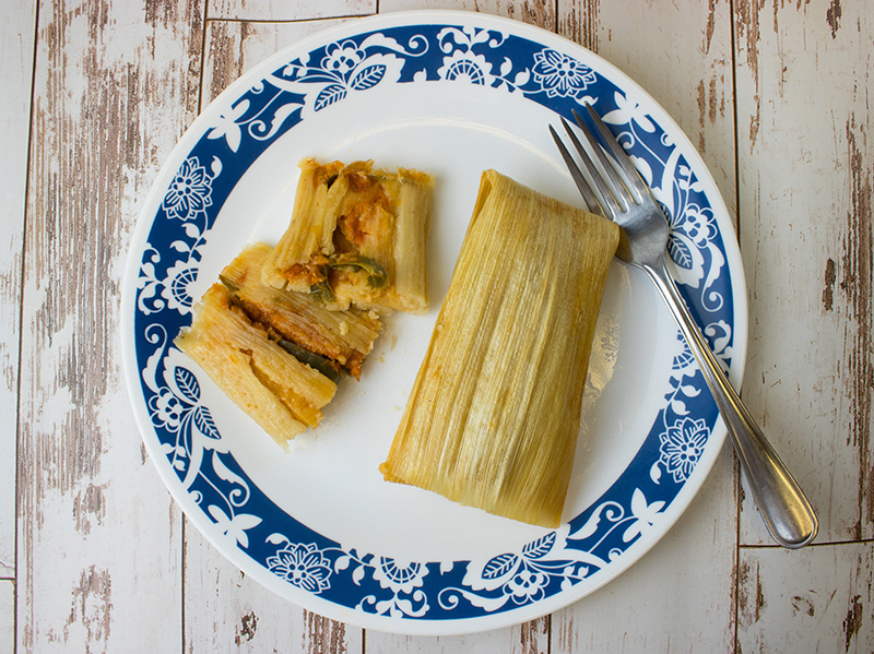 Hot Tamales – Veggie Rajas and Cheese