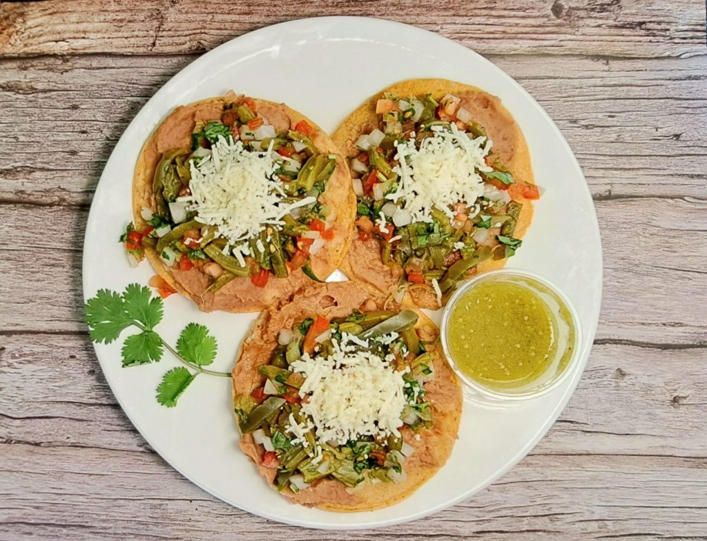 Nopalitos Tostadas